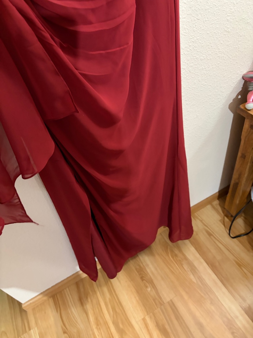 Azazie Maive Pomegranate Bridesmaid Dress -Custom Size - Picture 4 of 13